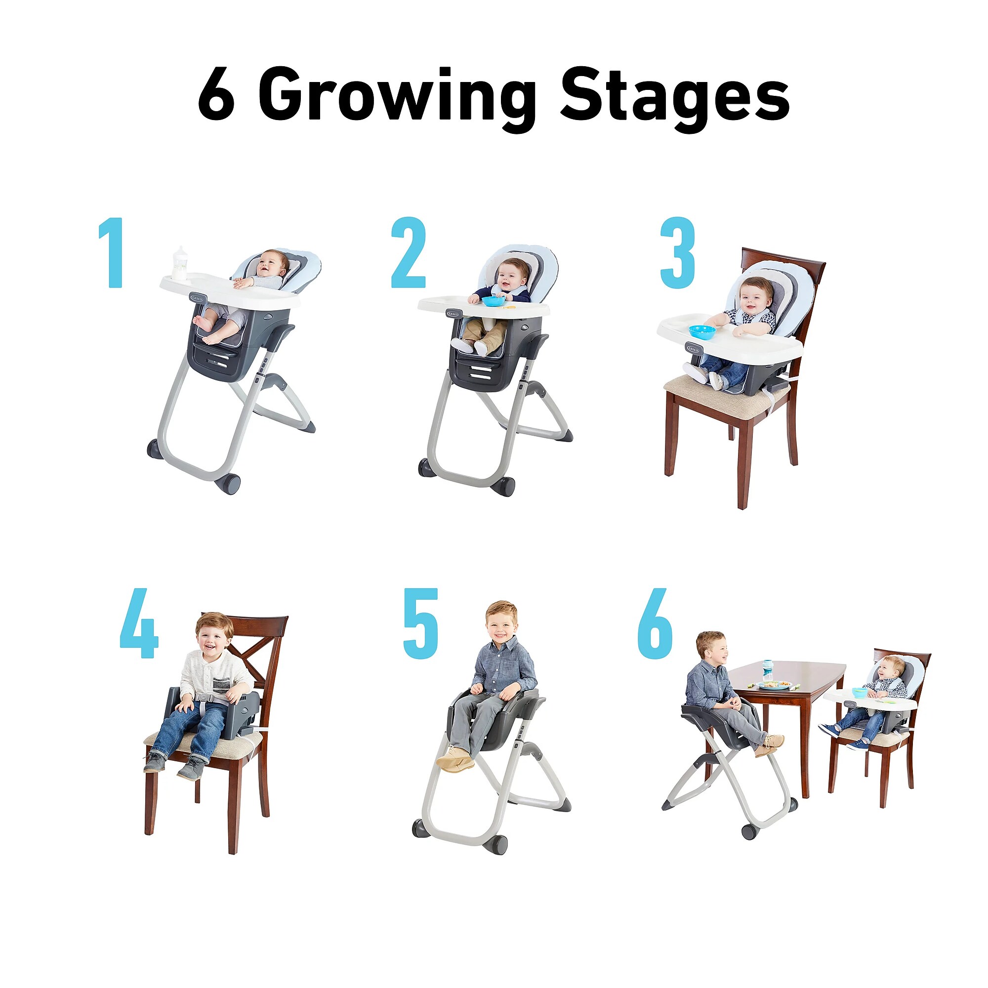 Graco DuoDiner DLX 6-in-1 Highchair, Mathis (2111602) Sansujyuku sansujyuku.com