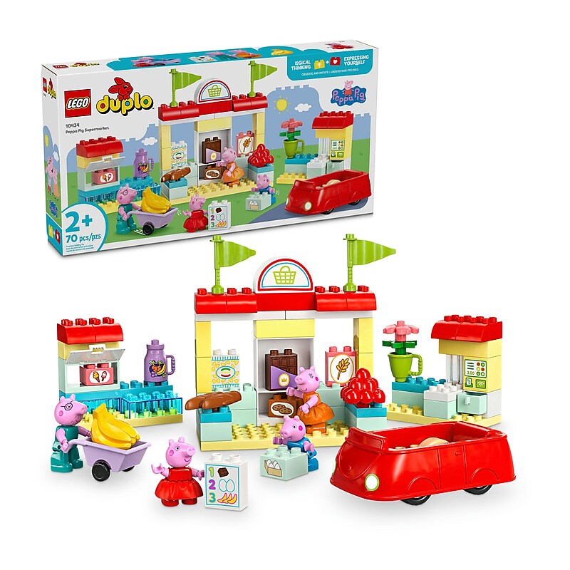 LEGO DUPLO Peppa Pig Peppa Pig Supermarket, 70 Pieces (10434) image 1