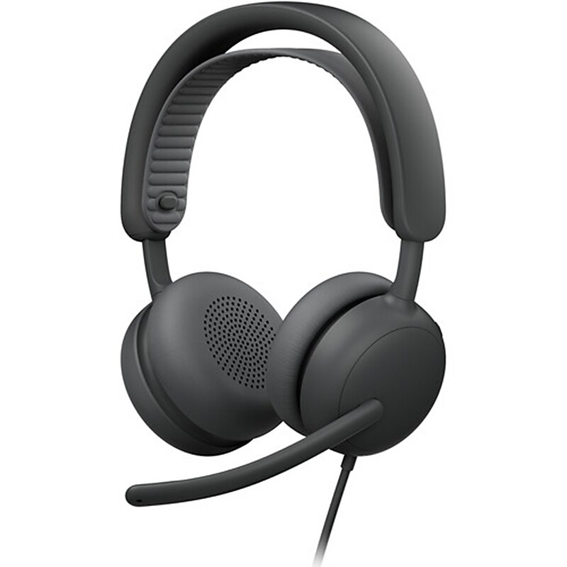 Logitech Zone Wired 2 USB-C Stereo Computer Headset, MT Certified, Black (981-001611) image 1