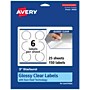 Avery Laser/Inkjet Multipurpose StarburstLabels, 3" Dia, Glossy Clear, 150/Pack (94609)~#|#~0ABC81FB-DB46-4D1F-ABD0CFBE8BCAF258_sc7