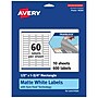 Avery TrueBlock Laser/Inkjet Multipurpose Rectangle Labels, 0.5" x 1.75", White, 600 Labels/Pack (94204)~#|#~0ABC97F7-2045-4571-BD887D7C7B0E0443_sc7