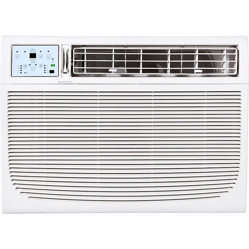 Keystone 18,000/17,700 BTU 230V Window/Wall Air Conditioner with Follow Me LCD Remote Control, White (KSTAW18C) image 1