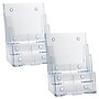Azar Displays Three-Tier Letter Sized Brochure Holder, Top Loading, Clear Acrylic, 2/Pack (252378-2PK)~#|#~0AC3C8AD-8A26-41E2-87032D234663B48B_sc7