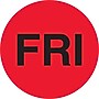 Tape Logic Inventory Circle Labels, Days of the Week, "FRI", 1" Dia., Fluorescent Red, 500/Roll (DL6541)~#|#~0AC84ED0-E95C-43DC-8E04491F36C20CE0_sc7