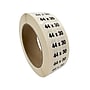 Nahanco 44 x 30 Plastic Size Marker, Black/White, 250/Roll (DSM-335)~#|#~0ACC4C90-E187-487A-86949E278DE2098C_sc7