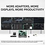 Plugable 4K USB 3.0 & USB-C to DisplayPort and HDMI Dual Monitor Adapter, Male to Female, Black (USBC-6950U)~#|#~0ACCEEB2-36A3-41CB-8500824D41841E66_sc7