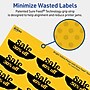 Avery Oval Scalloped Laser/Inkjet Multipurpose Labels, 1-1/8" x 2-1/4", Bright Yellow (210/Pack)~#|#~0ACE6B88-C046-4445-B83109EDC553A75F_sc7