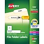 Avery TrueBlock Laser/Inkjet File Folder Labels, 2/3" x 3-7/16", White, 1,500 Labels/Pack (5366)~#|#~0AD77DB0-A63E-4225-B773C57703943B0A_sc7
