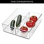 iDESIGN Medium Stackable Plastic Storage Bin With Divider, Clear (29176M2)~#|#~0ADB455C-7FE7-4390-B84AC984206CD01A_sc7
