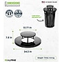Alpine Industries Rain Bonnet Trash Can Lid, 38 Gallon Trash Cans, Black (479-38-A)~#|#~0AE2D80B-F558-4BA4-85746A9E25152D9D_sc7