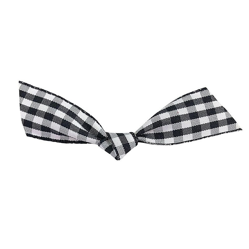JAM Paper Bow Bows, Black/White Gingham, 100/Pack (52640349360) image 1