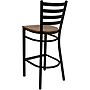 Flash Furniture HERCULES Series Traditional Metal Ladder Back Restaurant Barstool, Black/Cherry, 2-Pieces/Pack (2XUDG697BCHW)~#|#~0AF150E0-804C-42DA-98A5D77F6FE3FEDC_sc7