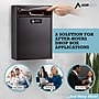 AdirOffice Wall Mounted Drop Box Indoor/Outdoor Interoffice Mailbox, Black (631-04-BLK-KC)~#|#~0AF42E6B-F492-4451-B1679C9D6CD5867B_sc7