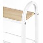 Whitmor 4-Shelf Metal Mobile Kitchen Cart with Lockable Wheels, White (6766-16327)~#|#~0AF9C4B2-3DC9-4970-9F2470AF0A1BCC3A_sc7