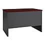 Hirsh 48"W Single-Pedestal Computer Desk, Charcoal/Mahogany (20540)~#|#~0AF9ED21-1141-476E-A2B91AE684A1003A_sc7