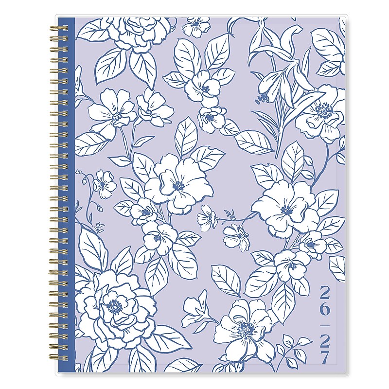 2026-2027 Blue Sky 8" x 11" Academic Year Weekly & Monthly Planner, Plastic Cover, Galissa Purple (157571) image 1