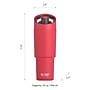 ASOBU Cosmic Stainless Steel Double Wall Insulated Water Bottle, 32 oz., Red, (ADNABF77R)~#|#~0B01A6DC-E9E9-4D3D-9BC4B331F7C07B88_sc7
