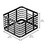 mDesign Steel Organizer, Matte Black (25940) ~#|#~0B02B71A-F650-407A-A79557880DB288D0_sc7
