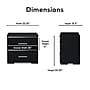 Finch Belmont 2 Drawer Nightstand, Black (FUTB10143B)~#|#~0B03326B-4549-4E12-8FD3554FED05FA72_sc7