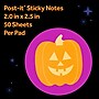 Post-it Pumpkin Notes, 2" x 2.25", Holiday, Spooky Notes Collection, Multicolored, 50 Sheet/Pad (HW25-SN-DCP)~#|#~0B06761B-96BC-4491-B916E98BE7539BFF_sc7