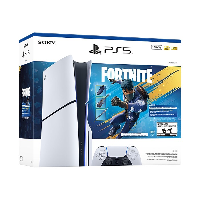 Sony PlayStation 5 Slim Gaming Console, Fortnite Flowering Chaos