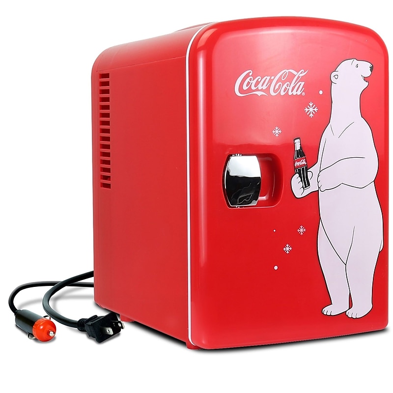 Coca-Cola Refrigerator, 0.1 Cu. Ft., Red (KWC4) image 1
