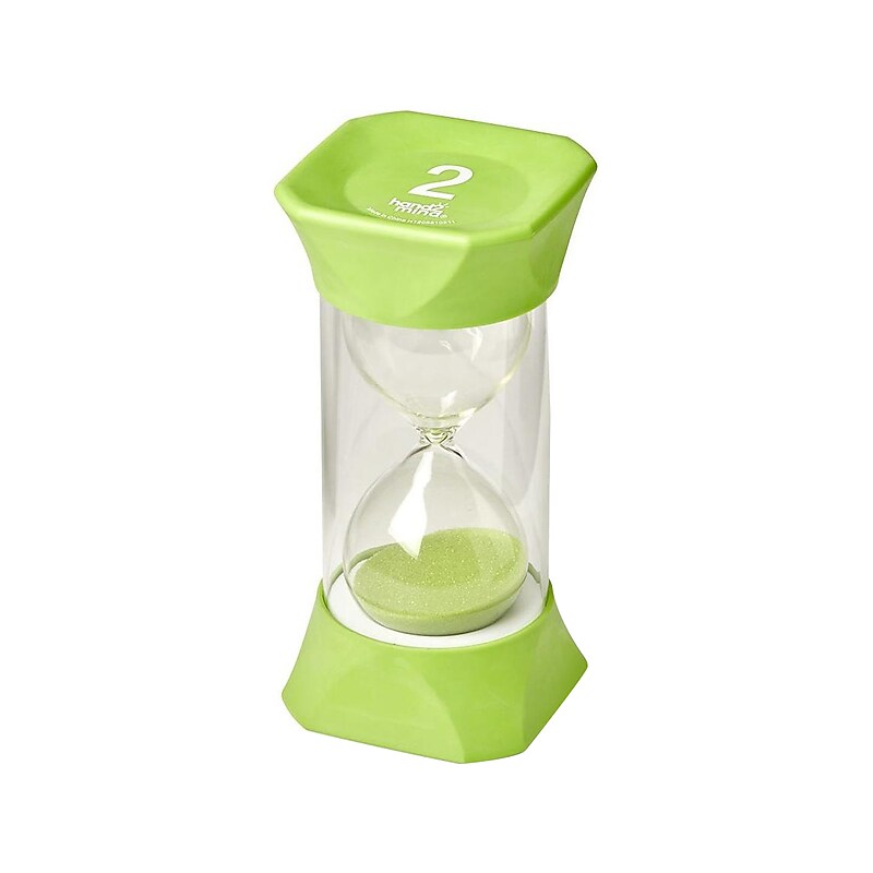hand2mind Jumbo 2-Minute Sand Timer, Green (93067) image 1