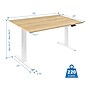 Mount-It! 55"W Electric Rectangular Adjustable Standing Desk, Maple/White (MI-18097)~#|#~0B0FDD07-2571-4A2A-808224EE9084BE20_sc7