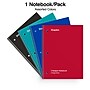 Staples® 3-Subject Subject Notebooks, 8.5" x 11", College Ruled, 150 Sheets, Assorted (27524M)~#|#~0B109A75-AF65-4E5F-9CFAC9FBE0C5BB11_sc7
