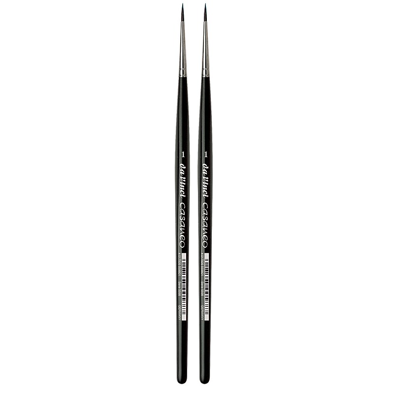 da Vinci CASANEO Mixed Media Synthetic Bristle, Round Brush, 2/Pack (DVXVA55981-2) image 1