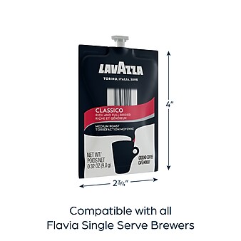 LaVazza Classico, Medium Roast, Flavia Single-Serve Freshpack, .32 oz., 76/Carton (MDR00277)