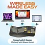 Delton KB450 Wireless Ergonomic Gaming Mechanical Keyboard with Wrist Pad, Black (DKBEM450-WR)~#|#~0B259AF8-6C33-4E10-9080BA12E5DC4190_sc7