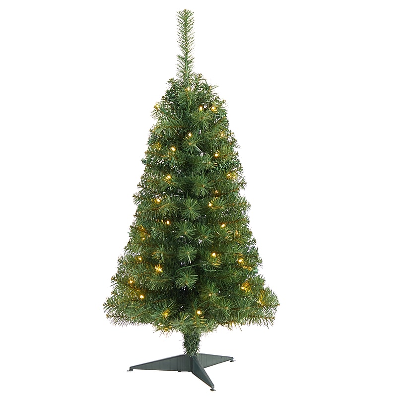 Nearly Natural Green Artificial Christmas Tree, 3' (T3304) image 1