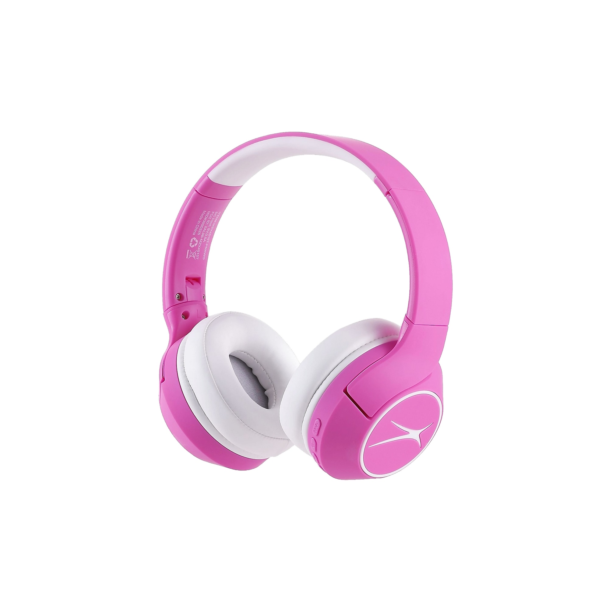 Altec Lansing Kid Safe Pro ANC Wireless Headphone with Tracker, Bluetooth, Pink/White (MZX4515T-PNKWO) Sansujyuku sansujyuku.com