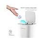 Nine Stars Plastic Sensor Trash Can, 2.6-Gallon, White (DZT-10-11)~#|#~0B3624EE-C1EF-4DF3-92598F9421633B5D_sc7