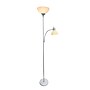 Creekwood Home Essentix 71.5" Silver Metal 2 Light Mother Daughter Floor Lamp with Round Shades (CWF-3000-SL)~#|#~0B38088F-9014-4D4F-8CA4FDBFAE1C7403_sc7