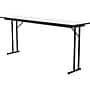 Correll 96"W x 24"D Foldable Training Room Table, Dry-Erase Markerboard, Frosty White/Black (ST2496DE-80)~#|#~0B391283-45D6-4DB8-A81EE3DF357B4846_sc7