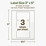 Avery Hemp Rectangle Laser/Inkjet Multipurpose Labels, 3" x 5", Off-White (60/Pack)~#|#~0B449375-E1FE-4435-919C2D411F909BA5_sc7