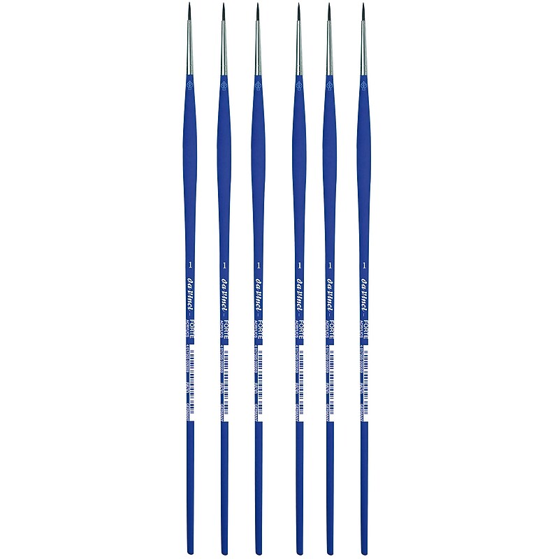 da Vinci FORTE-Acrylics Oil and Acrylic Synthetic Student Round Brush, 6 /Pack (DVXVA86301-6) image 1