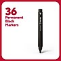 TRU RED™ Pen Permanent Markers, Fine Tip, Black, 36/Pack (TR54545)~#|#~0B502F03-8034-4D6B-90994BD7941E8CF6_sc7