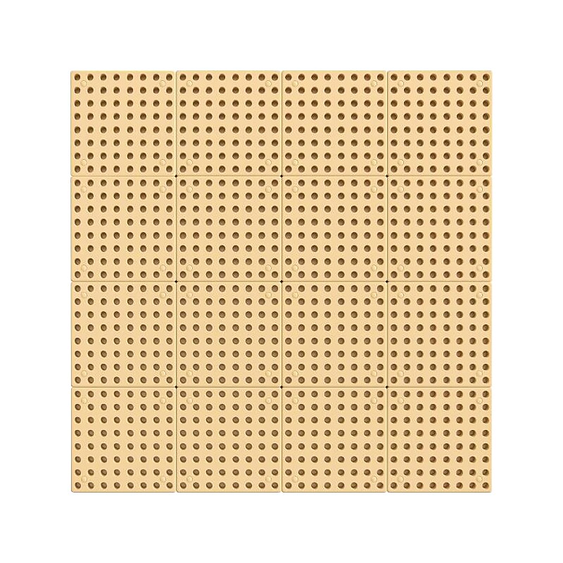 Flash Furniture Bright Beginnings Multipurpose Modular STEAM Wall Peg System Panel, Brown (MK-ME10964-GG) image 1