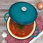 MegaChef Cast Iron 6.35 Qt. Dutch Oven, Teal (935122263M)~#|#~0B561439-B4CF-45D5-9B8BFFE9F8AB9072_sc7