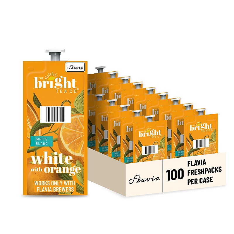 The Bright Tea Co. White Tea, Flavia Freshpacks, 100/Carton (MDRB504) image 1