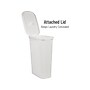 Mind Reader 10.57-Gallon Hamper with Lid, Plastic, White (40FABHAMP-WHT)~#|#~0B59240E-9501-4ECE-B15193A85E63730A_sc7