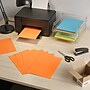 Staples Brights Multipurpose Colored Paper, 20 lbs., 8.5" x 11", Orange, 500/Ream (25208)~#|#~0B5B3BD4-687F-4958-86A05F965BB7EE3B_sc7