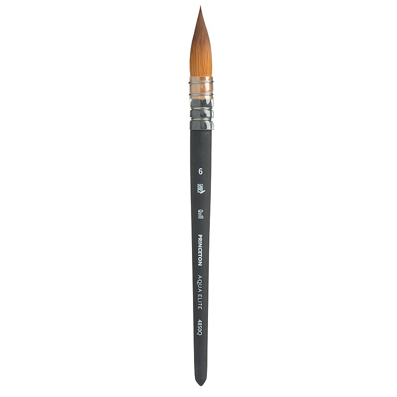 Princeton Aqua Elite Short Handle Watercolor Synthetic Quill Brush (PBXP4850Q6) image 1
