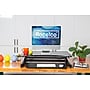 Rocelco 32" Height Adjustable Standing Desk Converter with Anti Fatigue Mat, Sit Stand Up Laptop Riser, Black (R ADRB-MAFM)~#|#~0B5C7C97-697A-4087-A7DDD78711A0157B_sc7