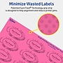 Avery Oval Laser/Inkjet Multipurpose Labels, 1-1/8" x 2-1/4", Bright Pink (420/Pack)~#|#~0B5E75CA-99C7-4530-A35F1857F66A1CB0_sc7