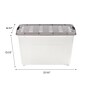 Iris 53 Quart Storage Bin with Latching Lid, Plastic, Clear, 5/Pack (500149)~#|#~0B5F7046-2CA2-42EC-BDC36792CD6667C3_sc7