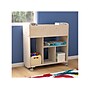 Flash Furniture Bright Beginnings Mobile 10-Section Storage Cart, 33.5"H x 31.5"W x 13"D, Brown (MK-KE24244-GG)~#|#~0B61EAD1-9E6D-4A3E-B0D159A92C0EF284_sc7